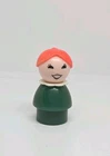WHOOPS/FLAW Vintage Fisher Price little people GREEN teen girl red hair
