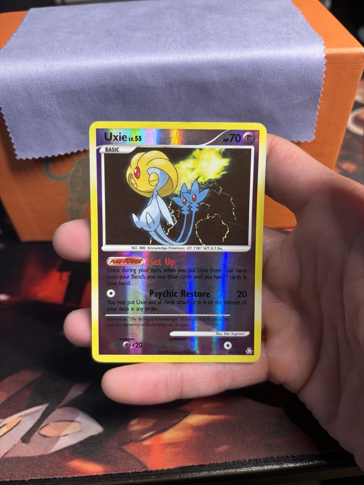 Uxie 43/146 Legends Awakened Reverse Holo Pokemon TCG MP