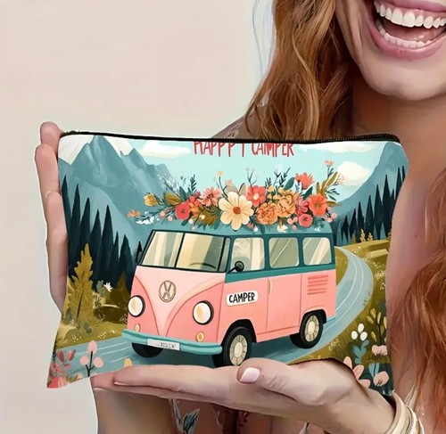 Make Up Bag / makeup bag / Vanity Bag Cosmetic Nail Tech Storage Beauty Canvas - Picture 128 of 190