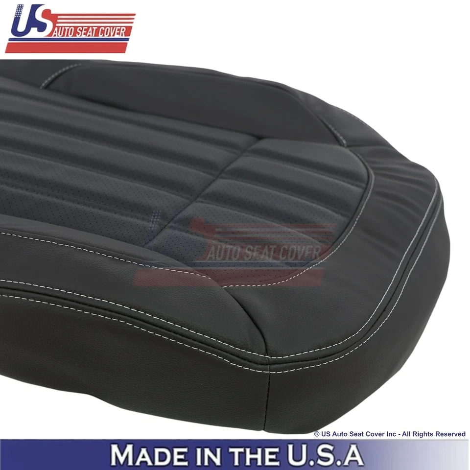 Cubierta inferior de pasajero negra de cuero sintético para Mercedes Benz Clase GLS 2017-2019 Foto 4 de 4