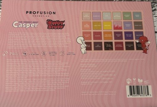Profusion Cosmetics Casper The Friendly Ghost & Hot Stuff Eye Shadow Palette - Picture 4 of 6