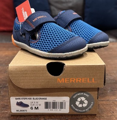 NIB Merrell Bare Steps H2O Little Kids Toddler 6 M Water Sandals Shoes
