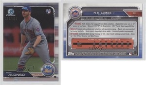 2019 Bowman Chrome Refractor /499 Pete Alonso #48 Rookie RC