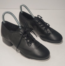 Capezio Tele Tone Tap BLK RN 63356 Black Tap Dance Shoes 8M