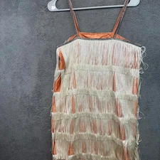 Flapper Dress Costume W/Headband Womens Size M/L