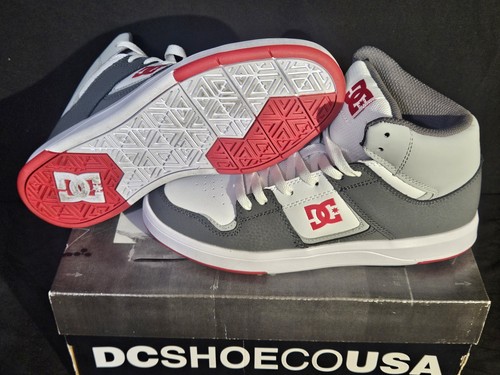 Boy's DC Cure Casual High Top Boys Skate Shoes Elastic Sneakers Kids Size 6