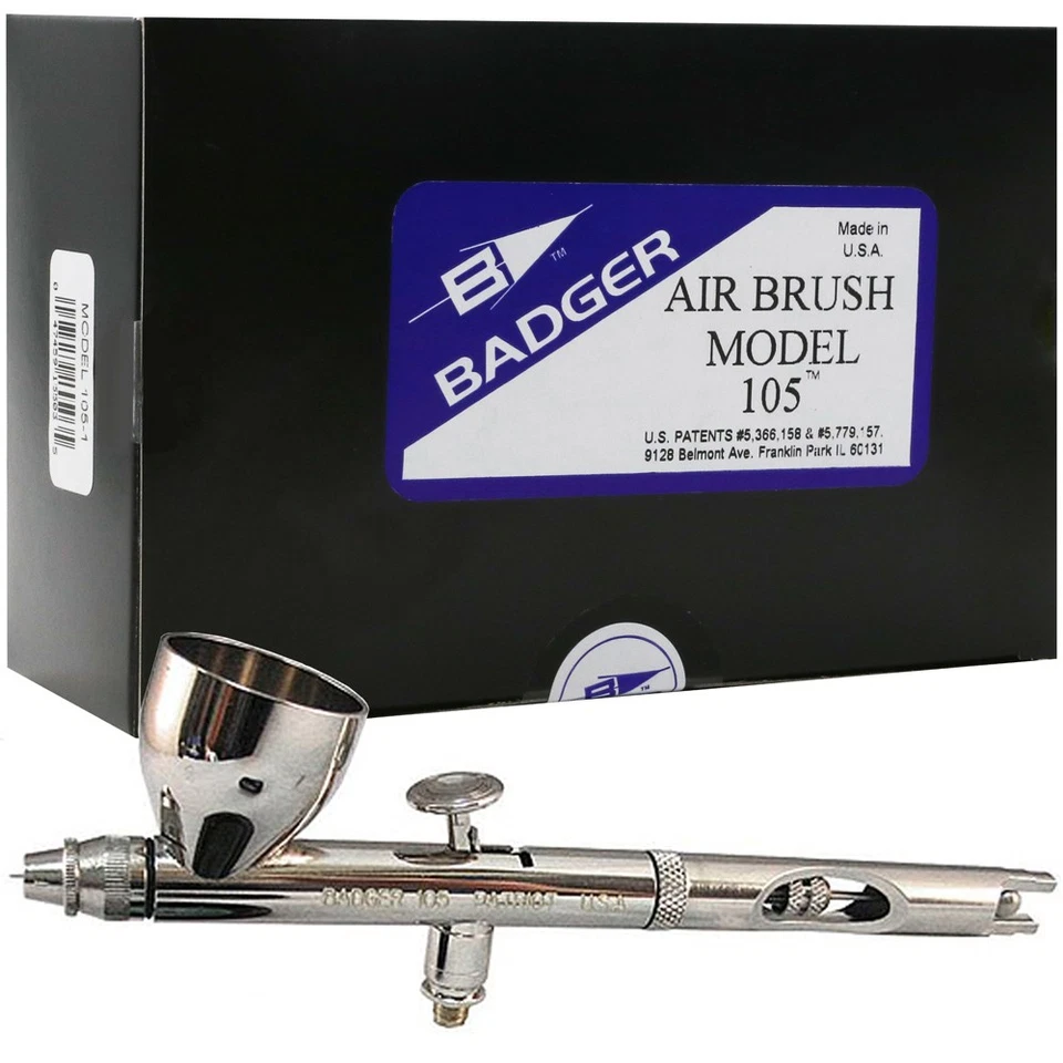 Badger Patriot 105 Air Brush Kit Easy Clean Anfänger Fortgeschrittene
