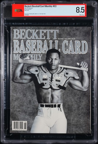 June 1990 Beckett Baseball Card Monthly Magazine Bo Jackson PSA 8.5 NEWSSTAND