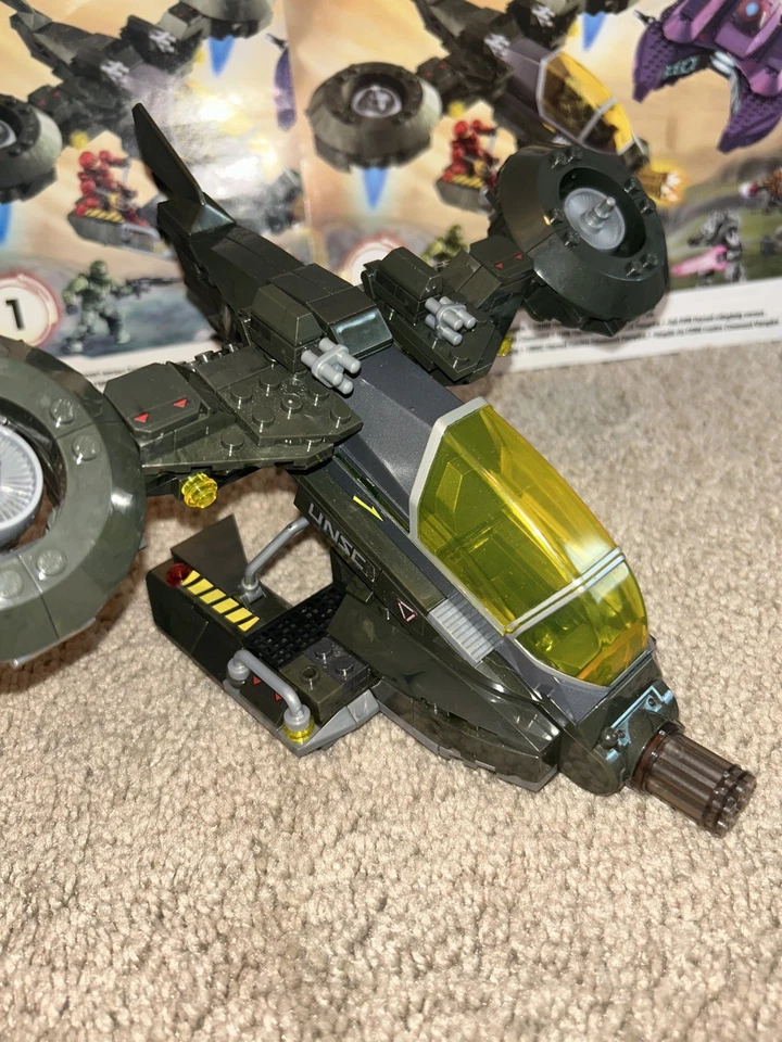 Halo Mega blocks UNSC Hornet Vs Covenant Vampire Set #97123 100% Complete +Extra - Image 3 of 4