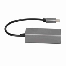 Ethernet Adapter USB C to RJ45 Ethernet Grey Stable Transmission Type C Adapter