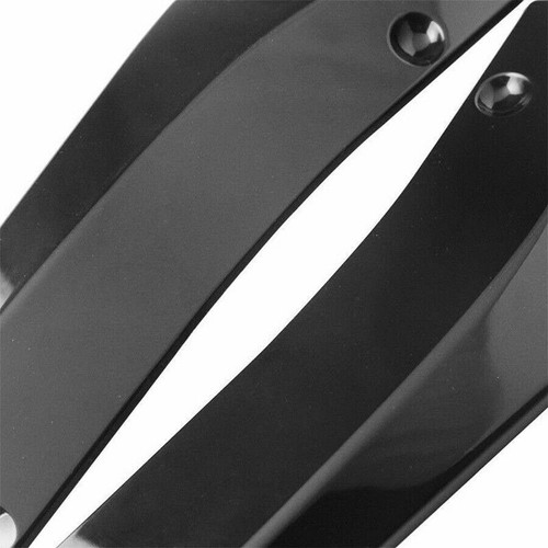 Universal Rear Bumper Diffuser Splitter + Roof Lower Shark Fin Trim Decor Caps - Picture 7 of 10