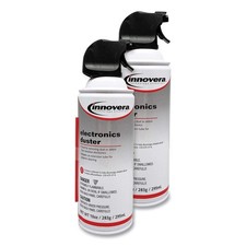 Innovera IVR10012 10 oz. Compressed Air Duster Cleaner 2/Pack White