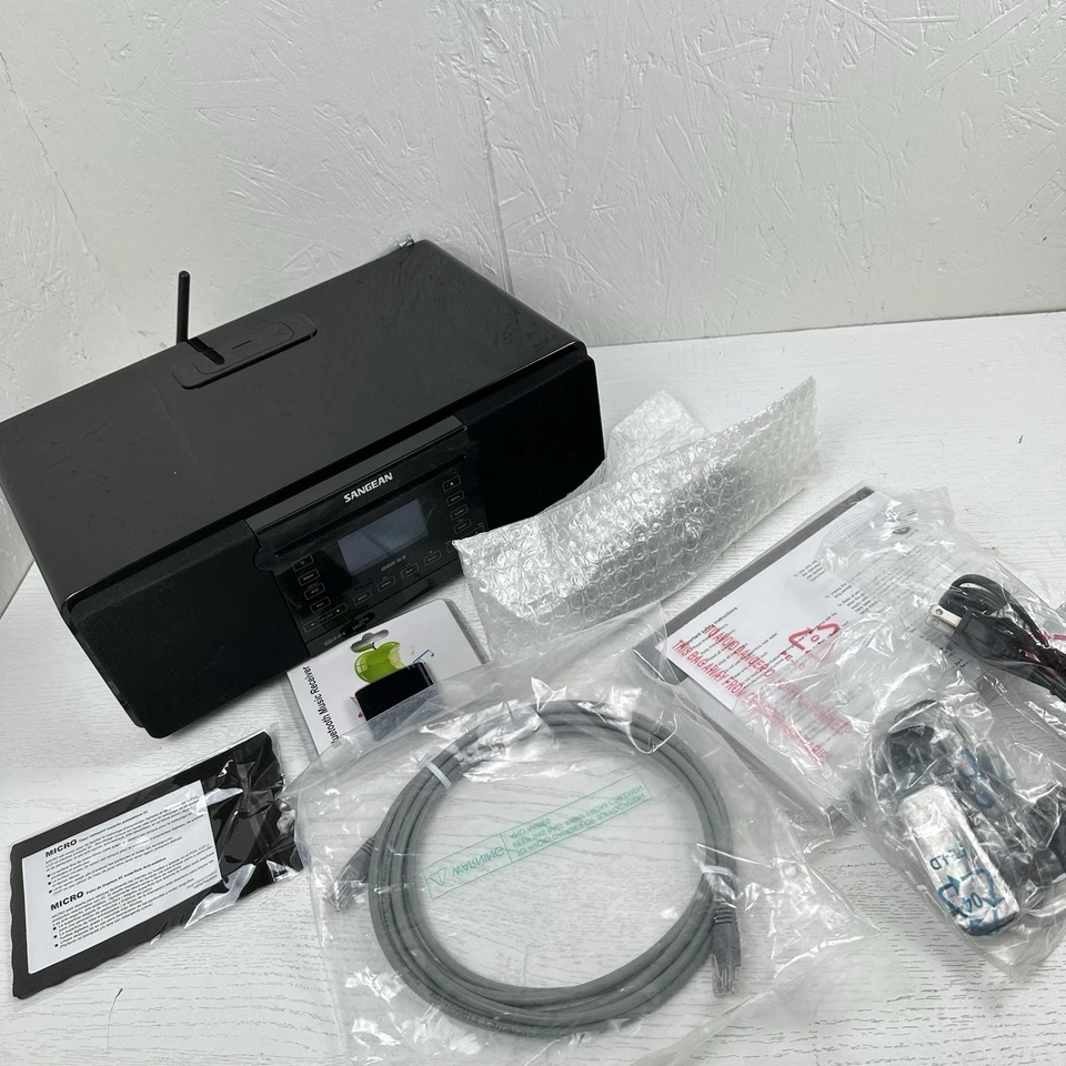 Sistema de radio todo en uno Sangean DDR-63 con Internet WiFi FM-RDS auxiliar en CD USB ¡USADO EN EXCELENTE ESTADO! Foto 2 de 4