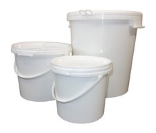 Kunststoff Eimer mit Deckel 5,5L 11L 30L | lebensmittelecht | UN-Zulassung
