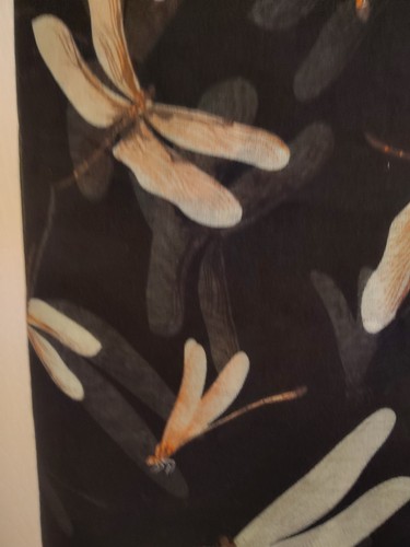 Vintage Dragonfly Light Weight Multi-Colored Oblong Polyester Scarf 70"x40" - Picture 10 of 12