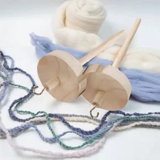 Spindle Drop Wooden Wool Yarn Beginner Spinning Handmade Sewing