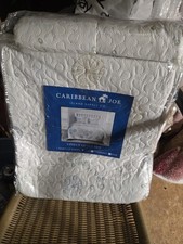 Brand New Caribbean Joe Coastal 3-Piece Full/Queen Quilt Set