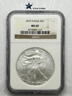 2010 Silver Eagle NGC MS69 Brown Label