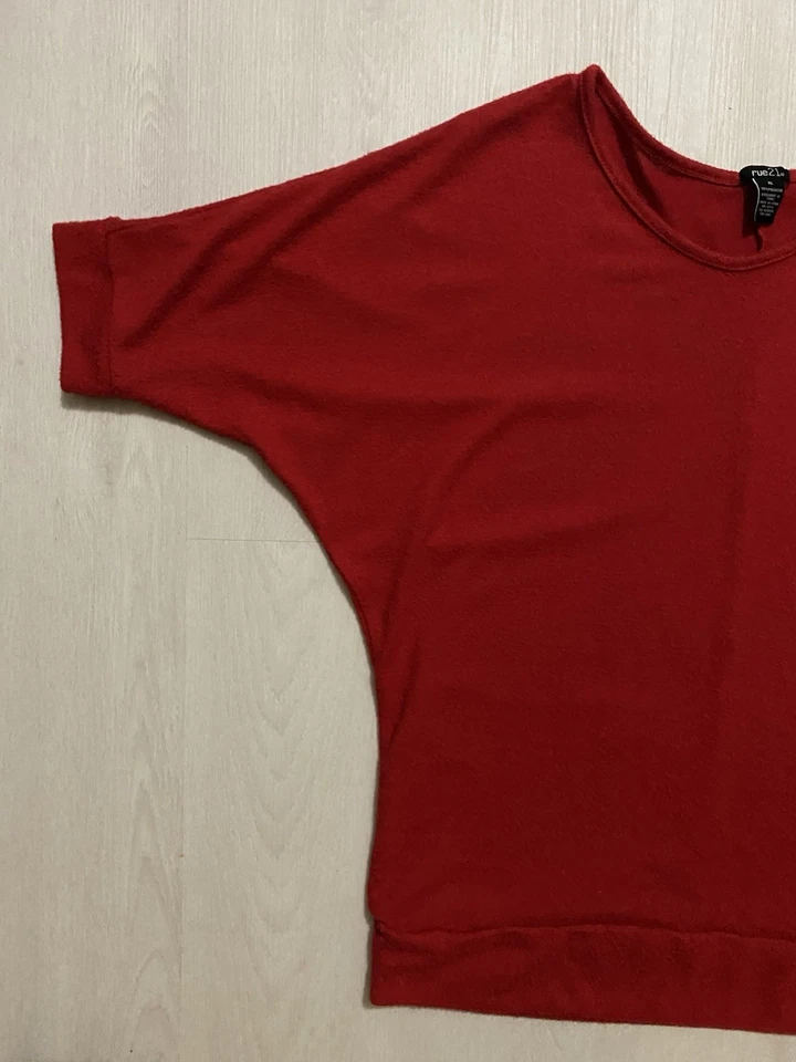 Rue 21 Red Sweater Shirt Dolman Sleeve Size XL Soft Cozy Top Fall Holiday Party - Image 3 of 4