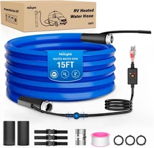 15ft Heated Water Hose for RV -45℉ Antifreeze Heated Drinking Water Hose