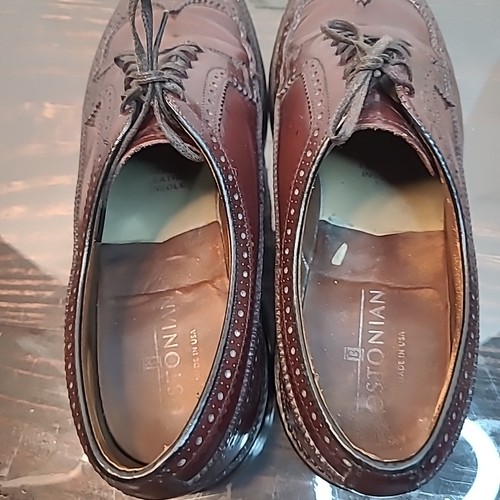 Bostonian Commonwealth Mens Oxford Cap Toe, Brown Leather Dress Shoes Size 11 D - Picture 7 of 10