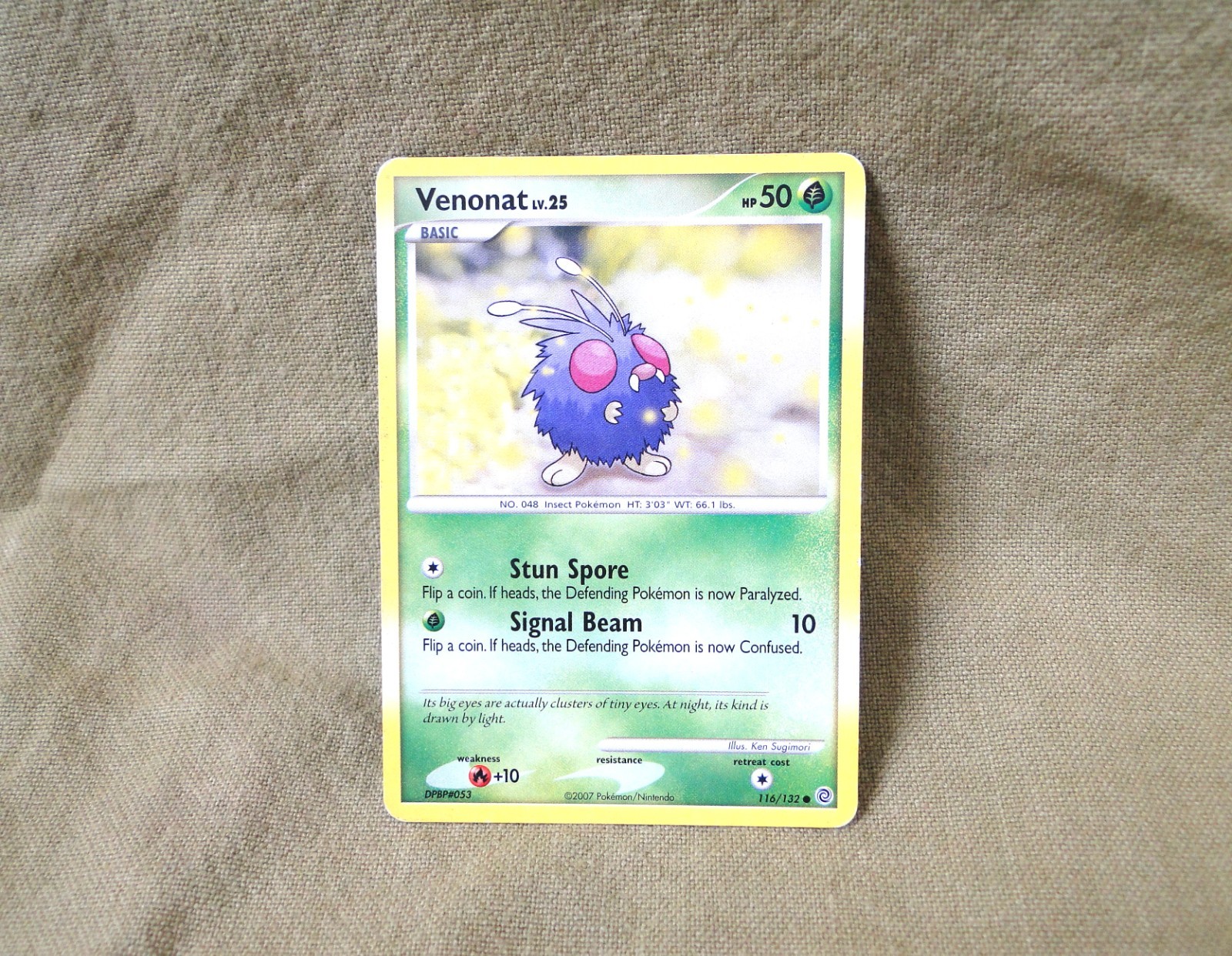 Pokemon Trading Card - Secret Wonders: Venonat LV.25 116/132
