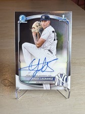 Carlos Lagrange 2025 1st  Bowman Chrome AutoCPA -CL 🔥🔥🔥🔥Yankees Baseball