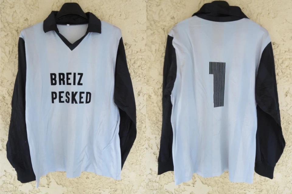Maillot goal LORIENT n°1 vintage années 80 Breiz Pesked GK shirt 4/5 L - Photo 1/4