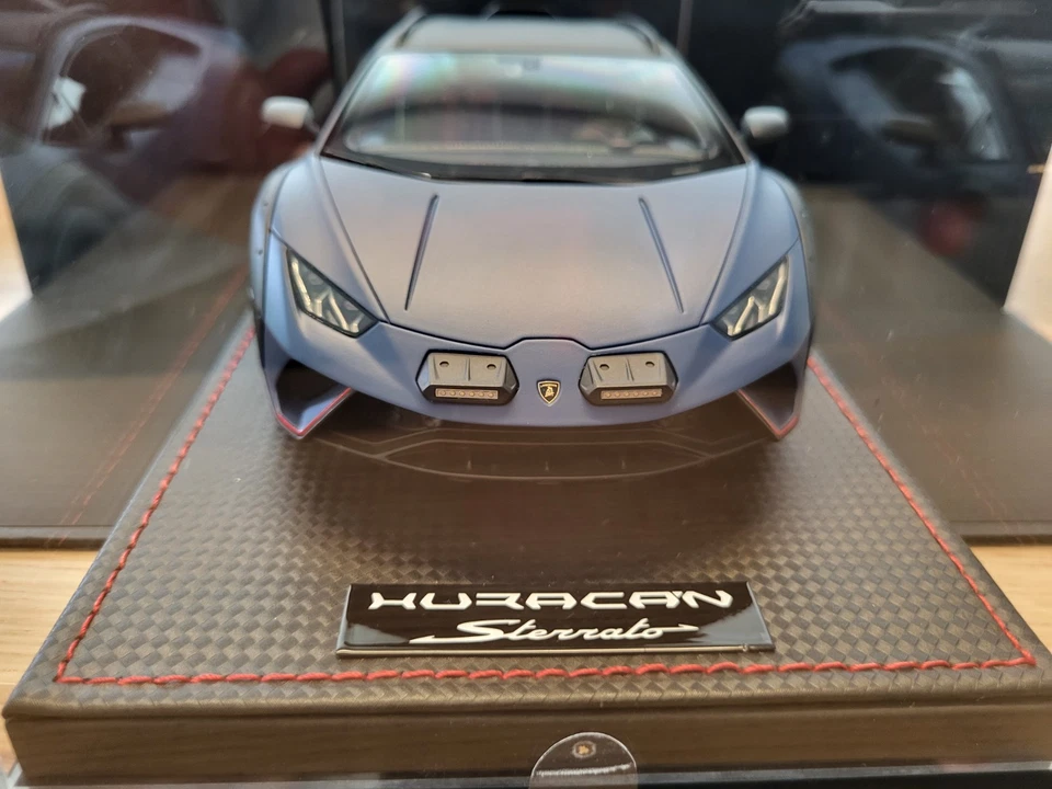 MR MODELS LAMBORGHINI HURACAN STERRATO 1/18 Blu Grifo LAMBO057E Black Friday - Immagine 4 di 4