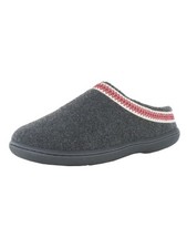  50 Clarks Womens Felt Slipper With Trim Shoes, Charcoal, US 8