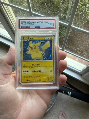 2010 POKEMON JPN WORLD COLL PIKACHU-HOLO PSA 4