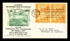 US COVER CALIFORNIA STATEHOOD CENTENNIAL FDC SCOTT 997 BLOCK OF 4 FULTON CACHET