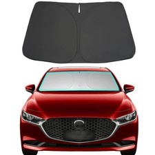 Windshield Sun Shade for 2019-2025 2026 Mazda 3 Upgrade 4-Layer 240T Car Wind...