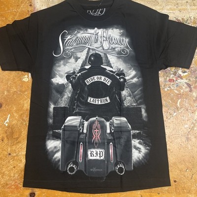 DGA, David Gonzales Art,  Ride or Die , Ink Men's Tee Shirt, Large, new with tag