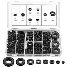 300 Rubber Grommets Kit Wire Hole Gaskets Hollow Firewall Plug Wiring Car 8 Size