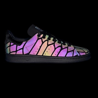 Adidas Originals Stan Smith Xeno Reflective Trainers Shoes FV4044 Black