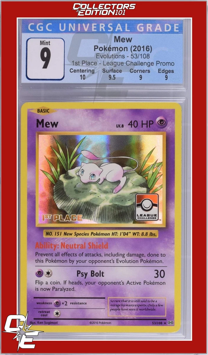 Pokmon Mew Pokmon TCG Evolutions Individual Collectible Card Game Cards  for sale | eBay