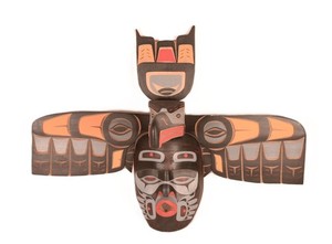 Northwest Coast Mask Kwakiutl - Vancouver Island Cedar Transformation/Portrait