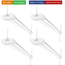 4 Pack 4FT LED Shop Light, Linkable Utility Shop Lights, 42W, 5000K Daylight ...