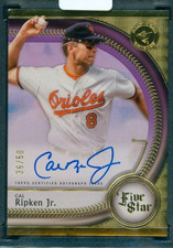 CAL Ripken Jr. Base Autographs Purple【36/50】 Baltimore Orioles