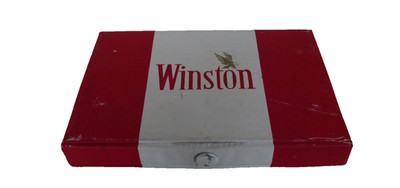 Winston Cigarette Domino Set Advertising Collectible in Vinyl Case Vintage