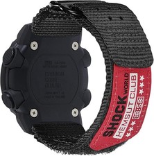 24mm Nylon Watch Band Strap for Casio GA-2000 PRG-600 650 PRW-6600 Rugged Spare