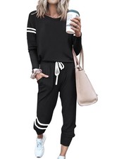 2025 Lounge Sets for Women Fall 2 Piece Outfits Tracksuit Jogger Set Long Sle...