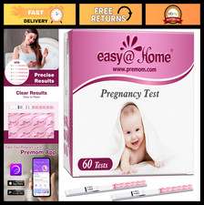60 Count Pregnancy Test Strips - Early Detection hCG Tests, Bulk Individually Se