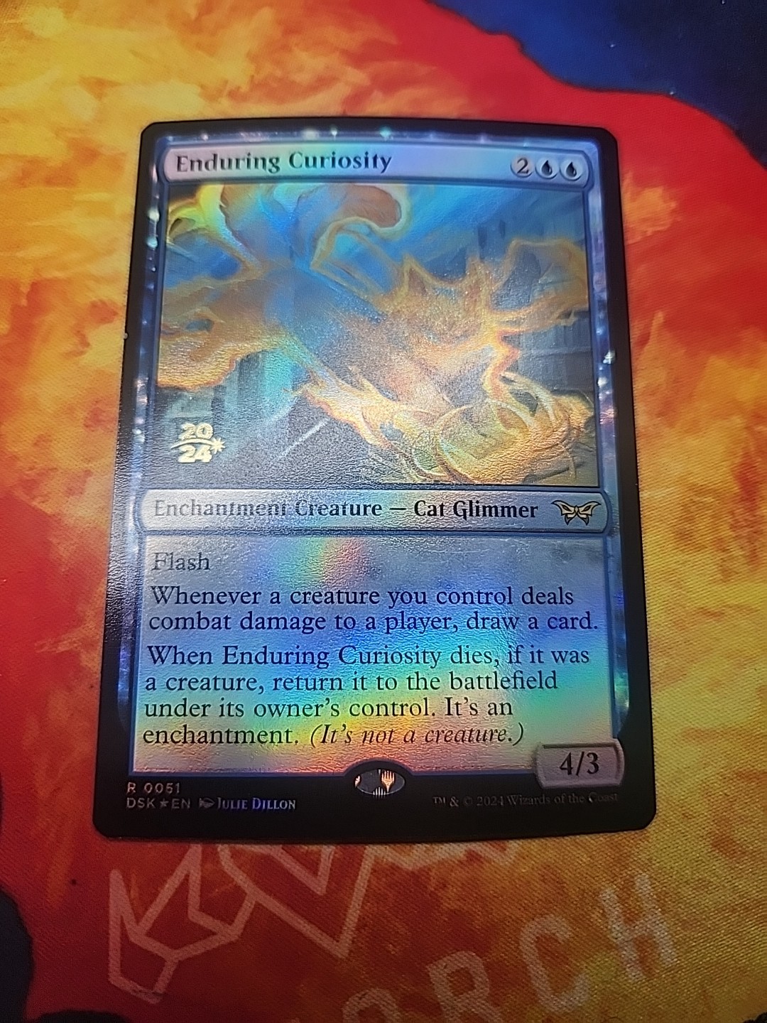 Enduring Curiosity - Prerelease Cards (PRE) - Foil - NM