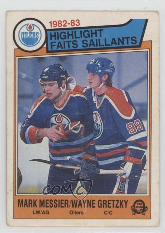 1983-84 O-Pee-Chee Mark Messier Wayne Gretzky #23 HOF 16ez