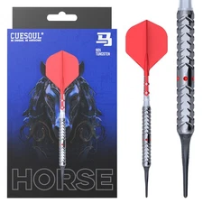 CUESOUL Chinese Zodiac ‘HORSE’18g Soft Tip 90% Tungsten Dart Set
