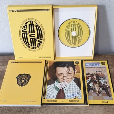 ATEEZ ZERO: FEVER EPILOGUE Yellow version KPOP CD with Photo Book & ALL 11 cards