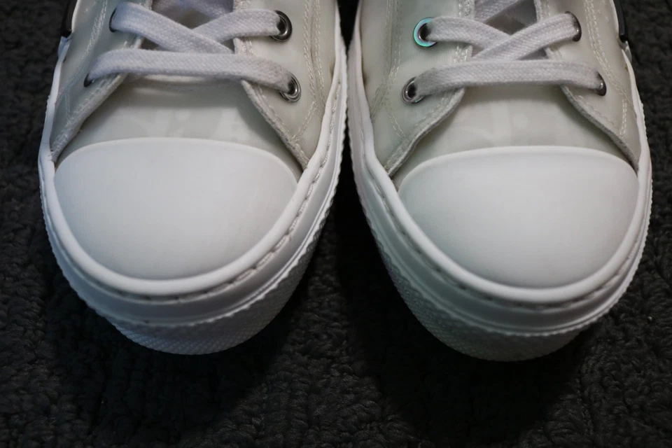 Dior B23 Oblique Sz 41 White Low Top Sneakers Shoes Designer - Image 4 of 4