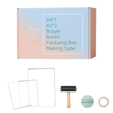 Gel Printing Plate Kit - 5x7" & 6X8", 8x10" Reusable Gelli Plates for Monopri...